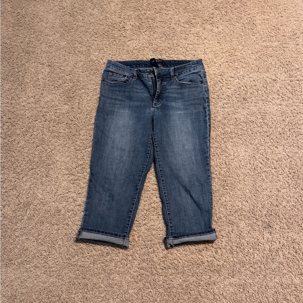 Chaps Women's Cropped Blue Jeans